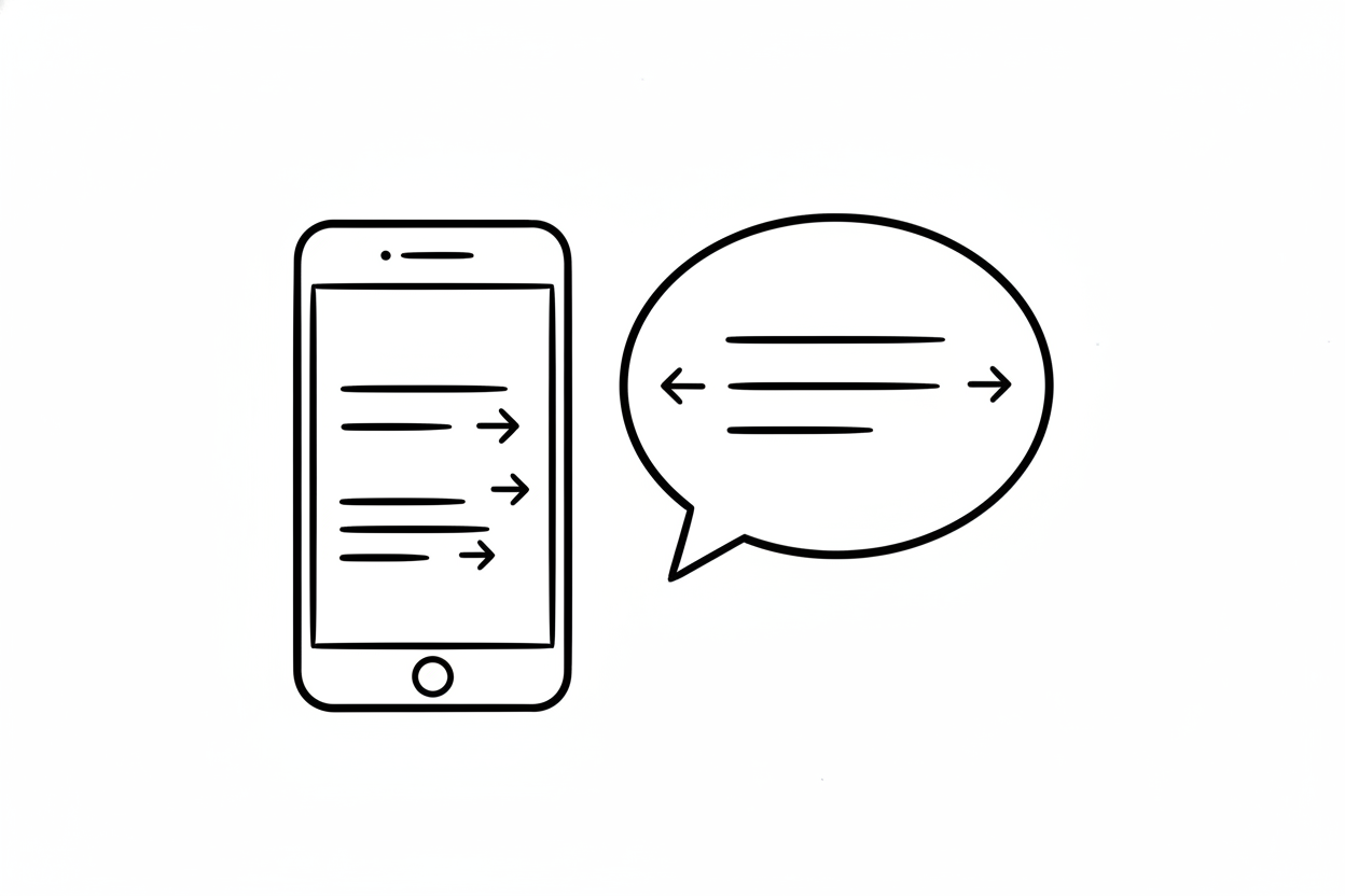 聊天发信息简笔画