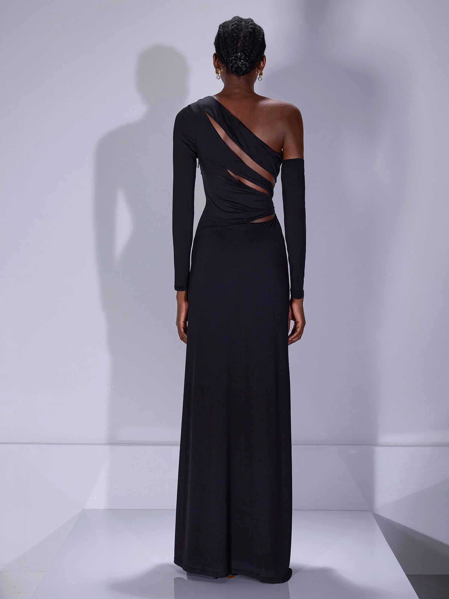 Asymmetric Cut-Out Maxi Dress|NOOSGOP