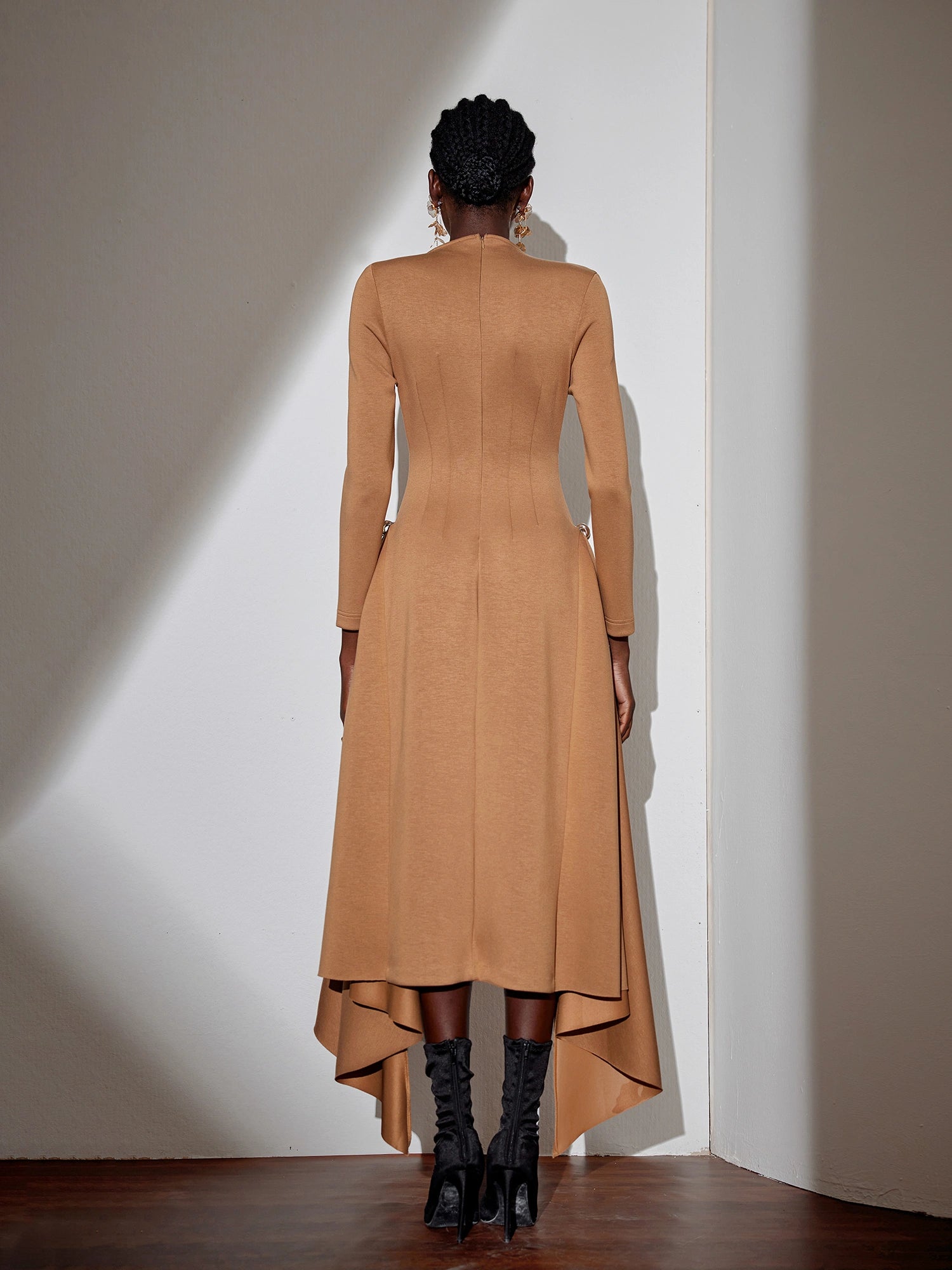 Asymmetric One-Shoulder Flowy Maxi Dress|NOOSGOP