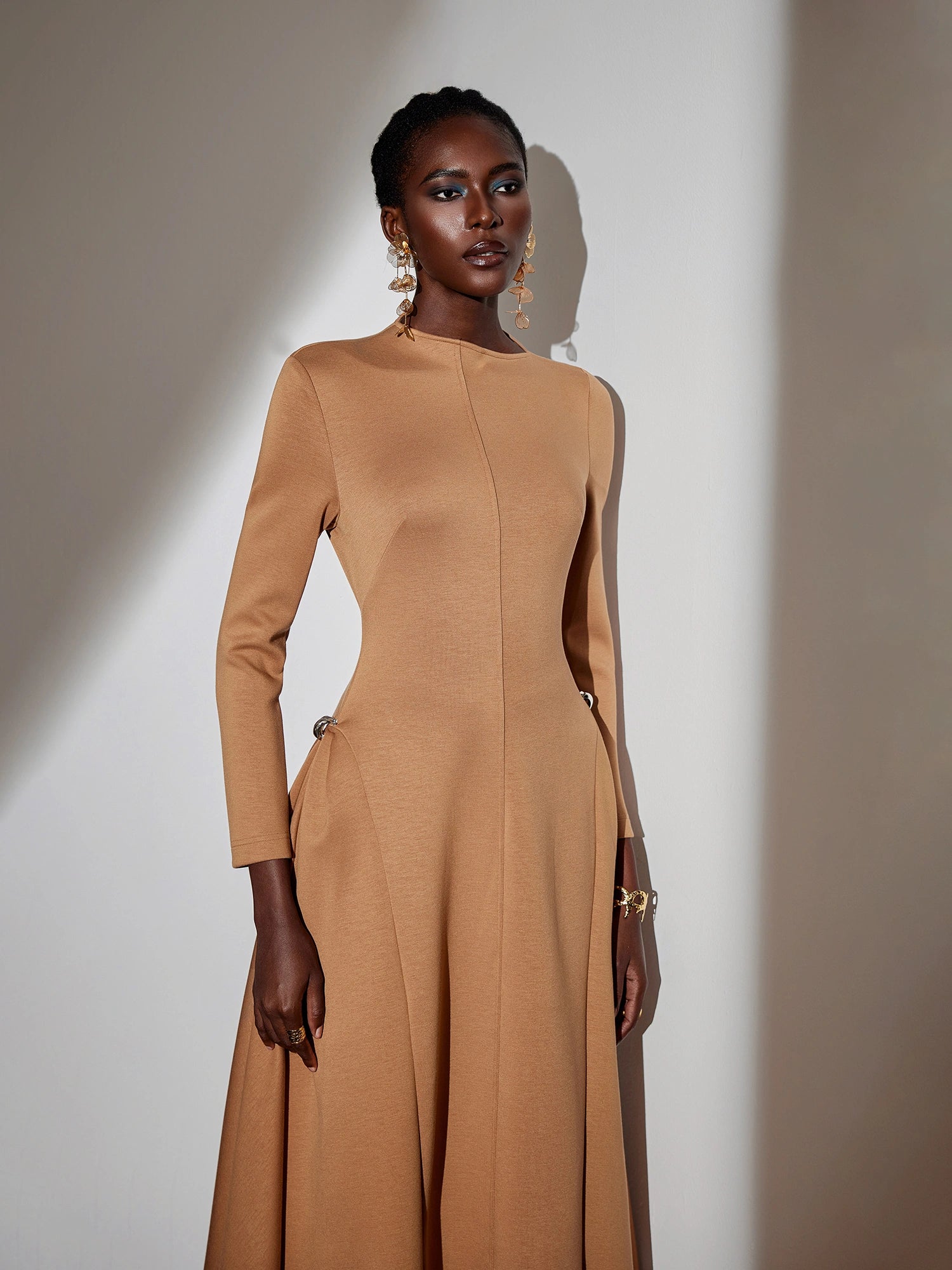 Asymmetric One-Shoulder Flowy Maxi Dress|NOOSGOP