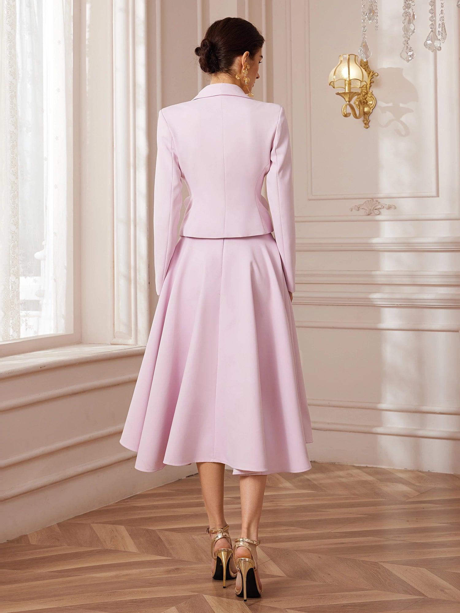 Bloom Tailored Blazer and Corded Empire Skirt|NOOSGOP