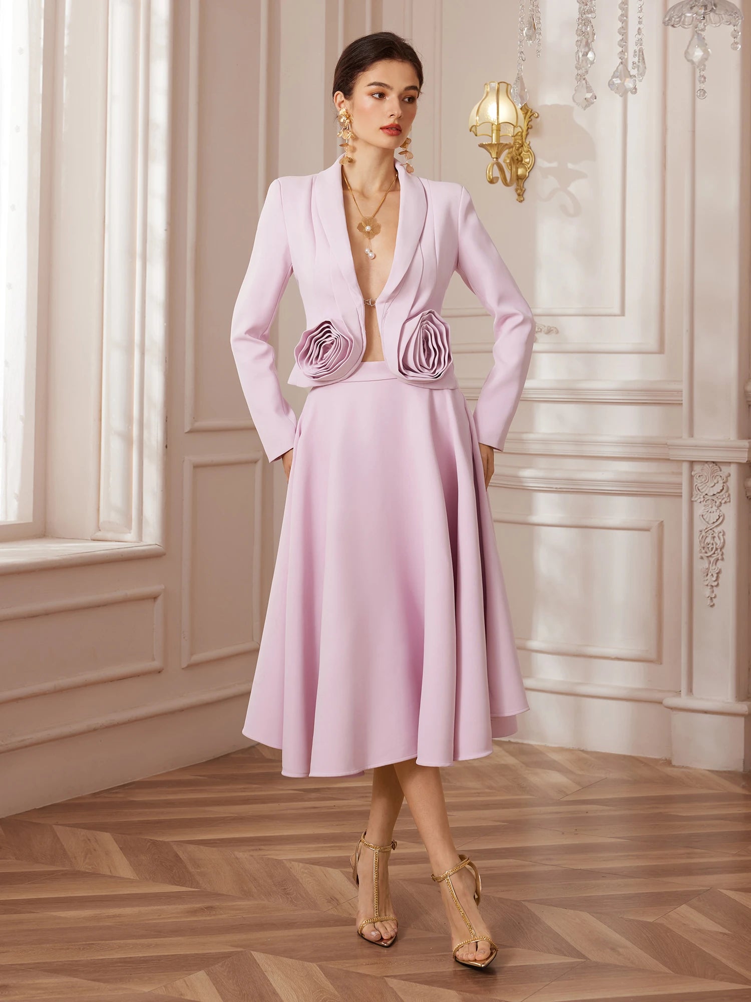 Bloom Tailored Blazer and Corded Empire Skirt|NOOSGOP