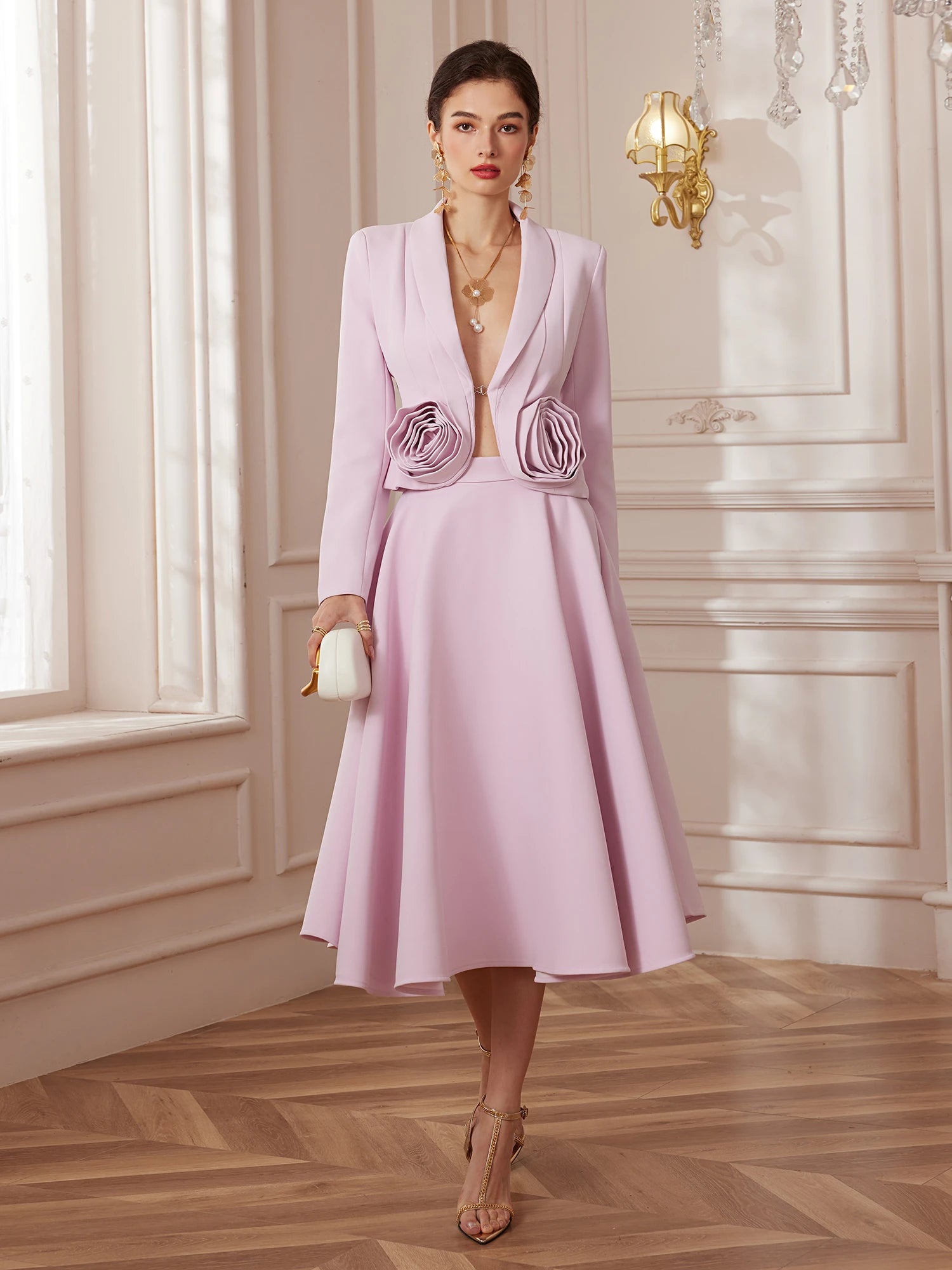 Bloom Tailored Blazer and Corded Empire Skirt|NOOSGOP