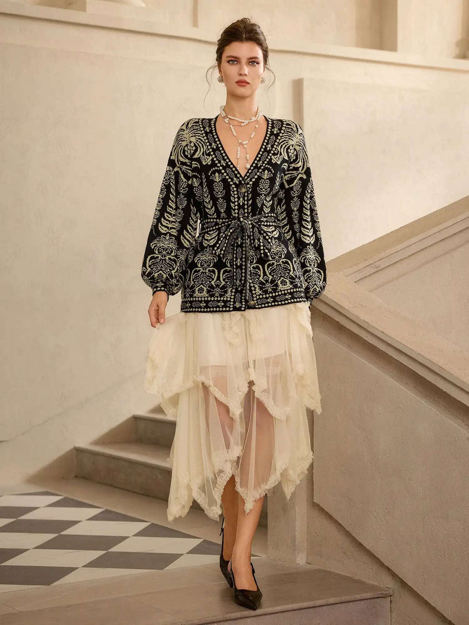 Bohemian Floral Print Tie Top|NOOSGOP