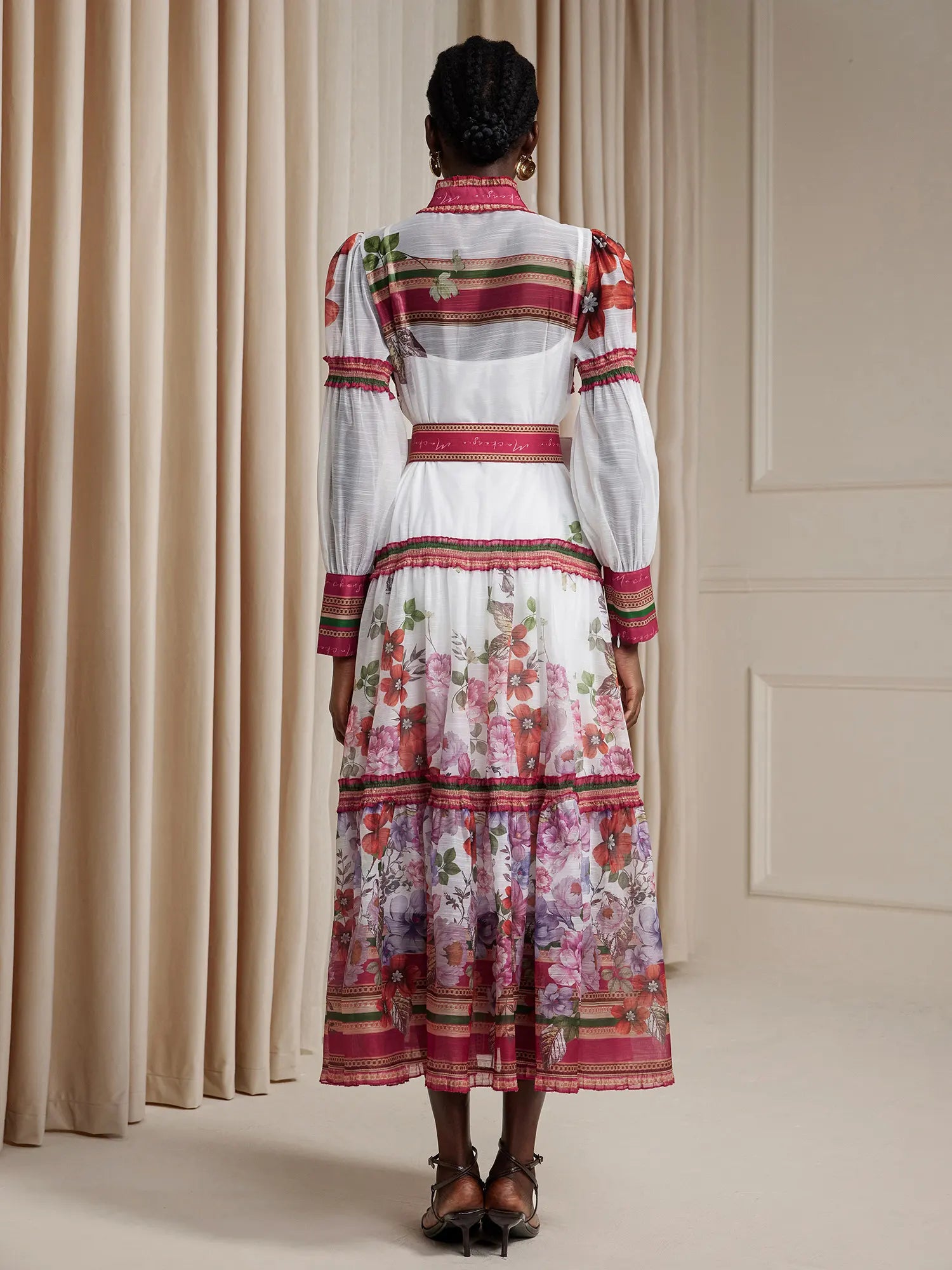 Boho High-Neck Printed Maxi Dress|NOOSGOP