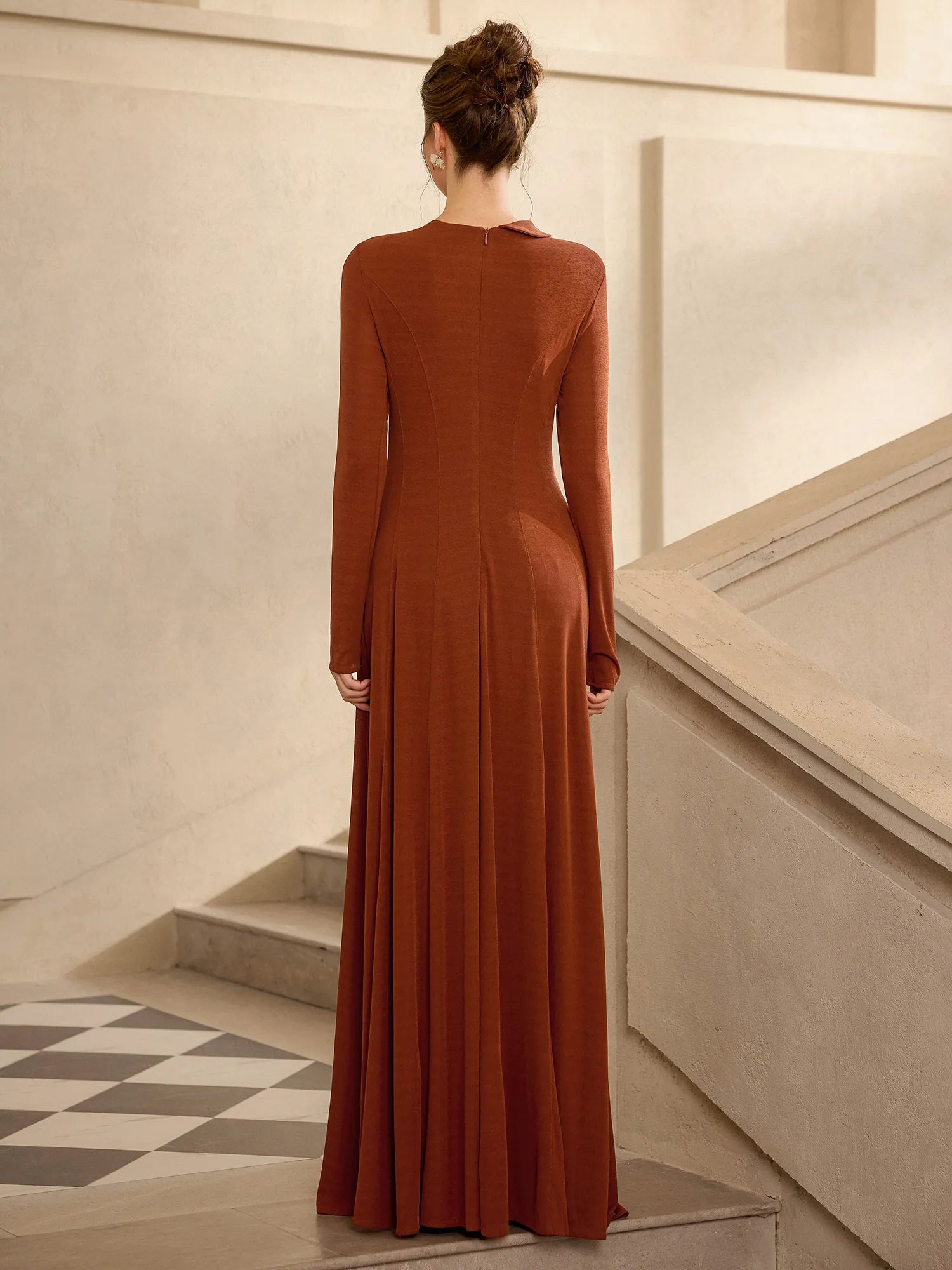 Chic Slim Fit Floral Design Maxi Dress|NOOSGOP