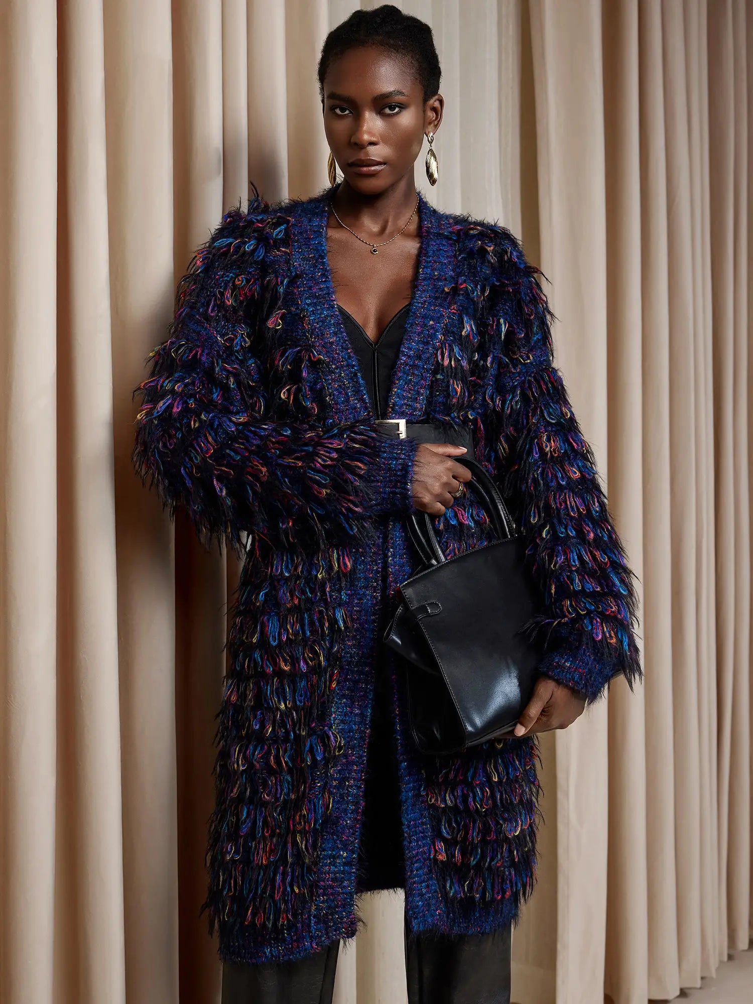 Colorful tassel sweater coat|NOOSGOP