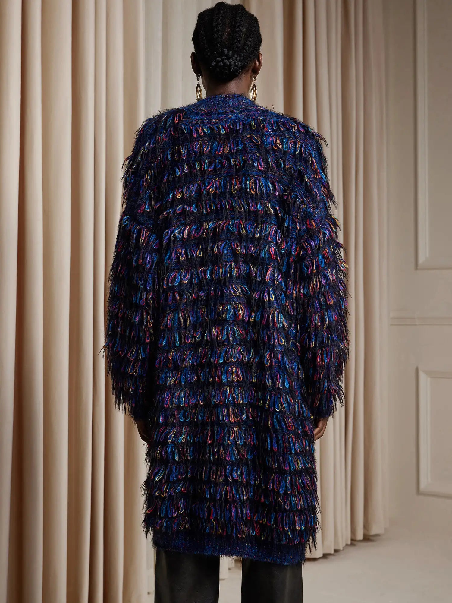 Colorful tassel sweater coat|NOOSGOP