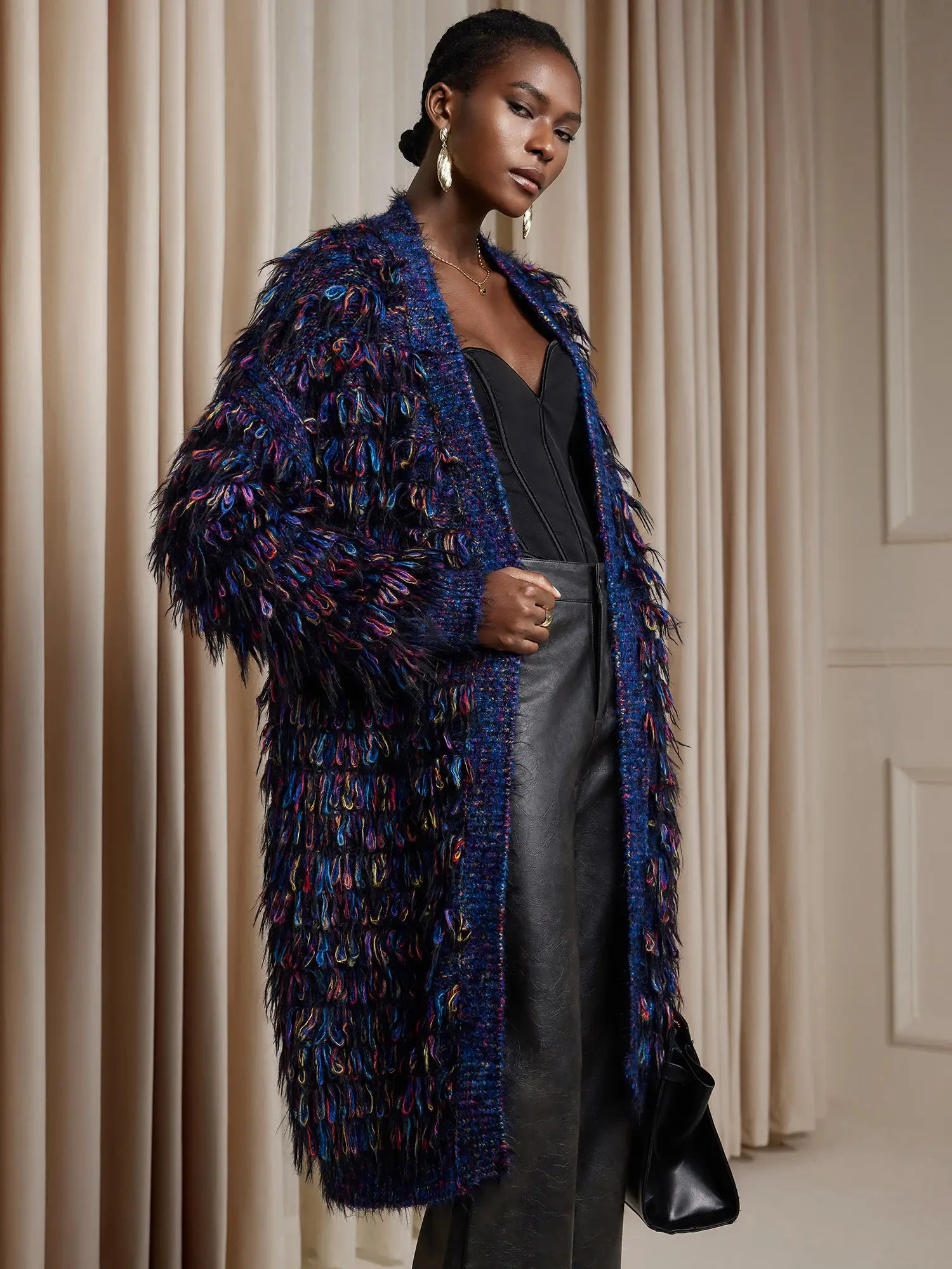 Colorful tassel sweater coat|NOOSGOP