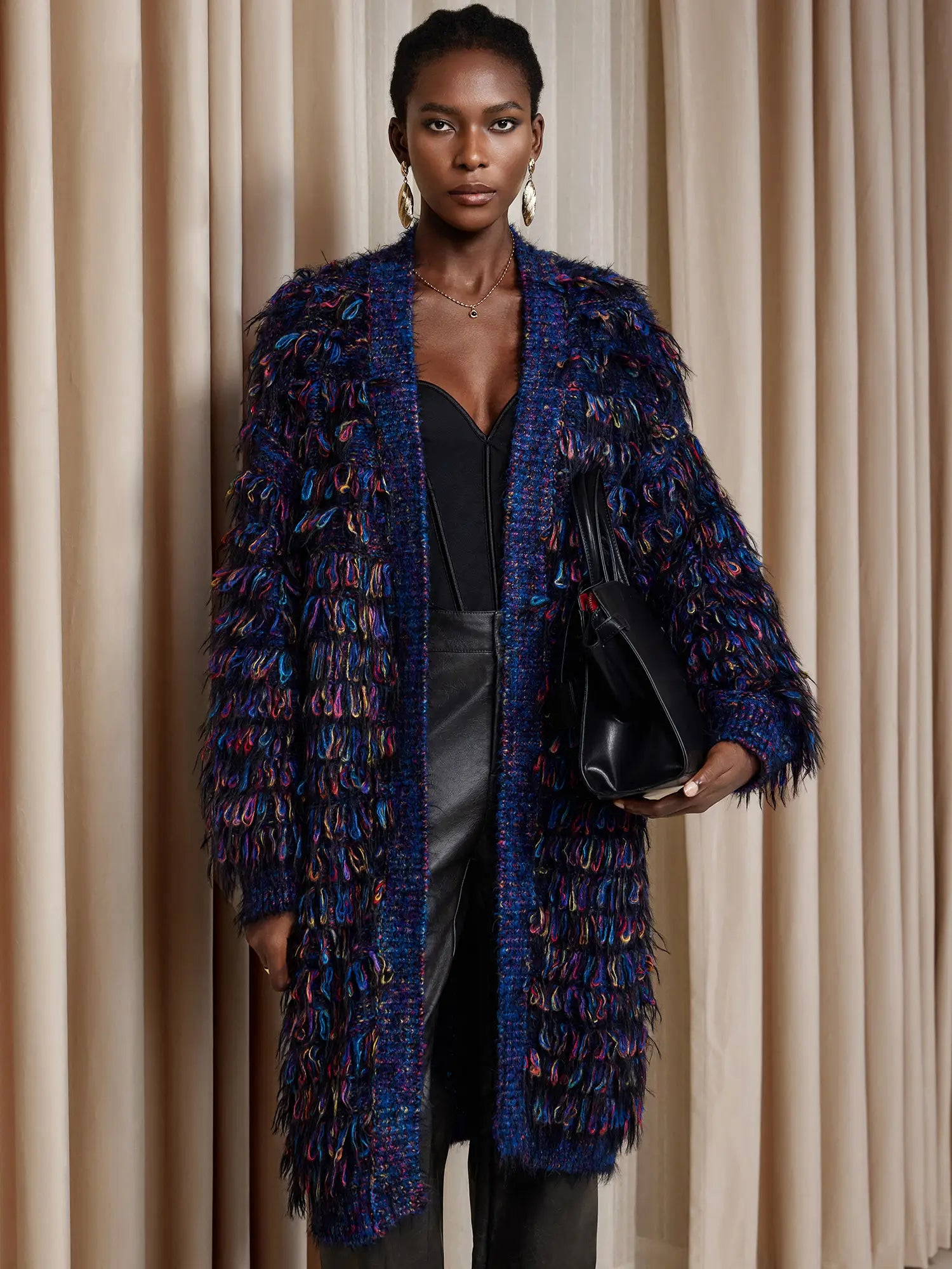 Colorful tassel sweater coat|NOOSGOP