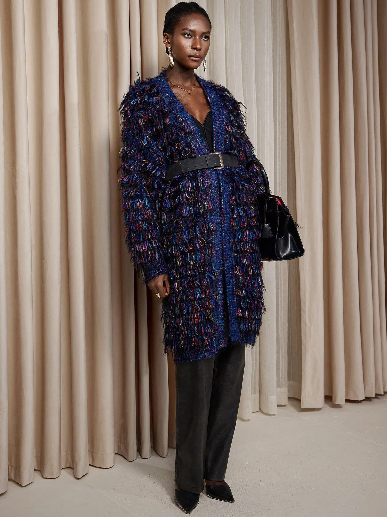 Colorful tassel sweater coat|NOOSGOP