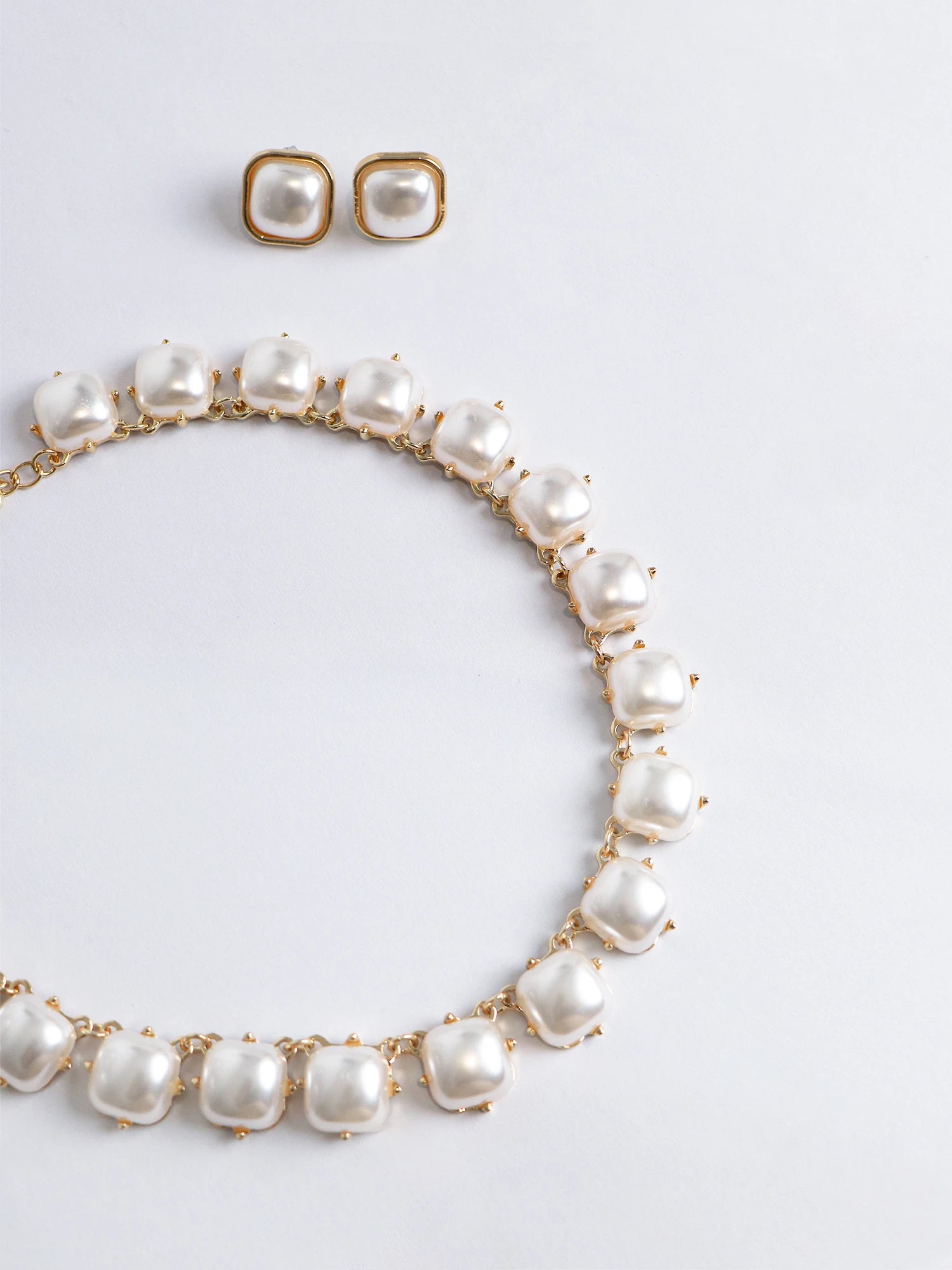 Fashion Stylish Beaded Necklace Earrings Set|NOOSGOP