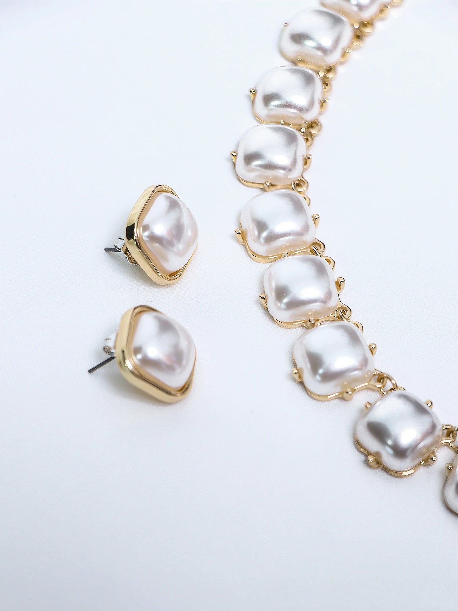 Fashion Stylish Beaded Necklace Earrings Set|NOOSGOP