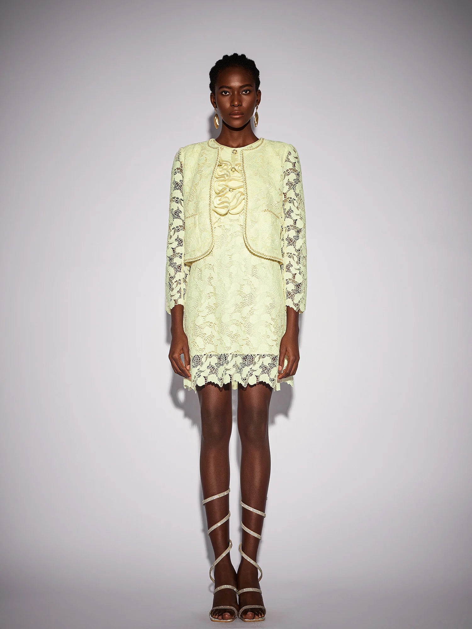 Floral Hollow-Out Two-Piece Outfit with Cover-Up|NOOSGOP