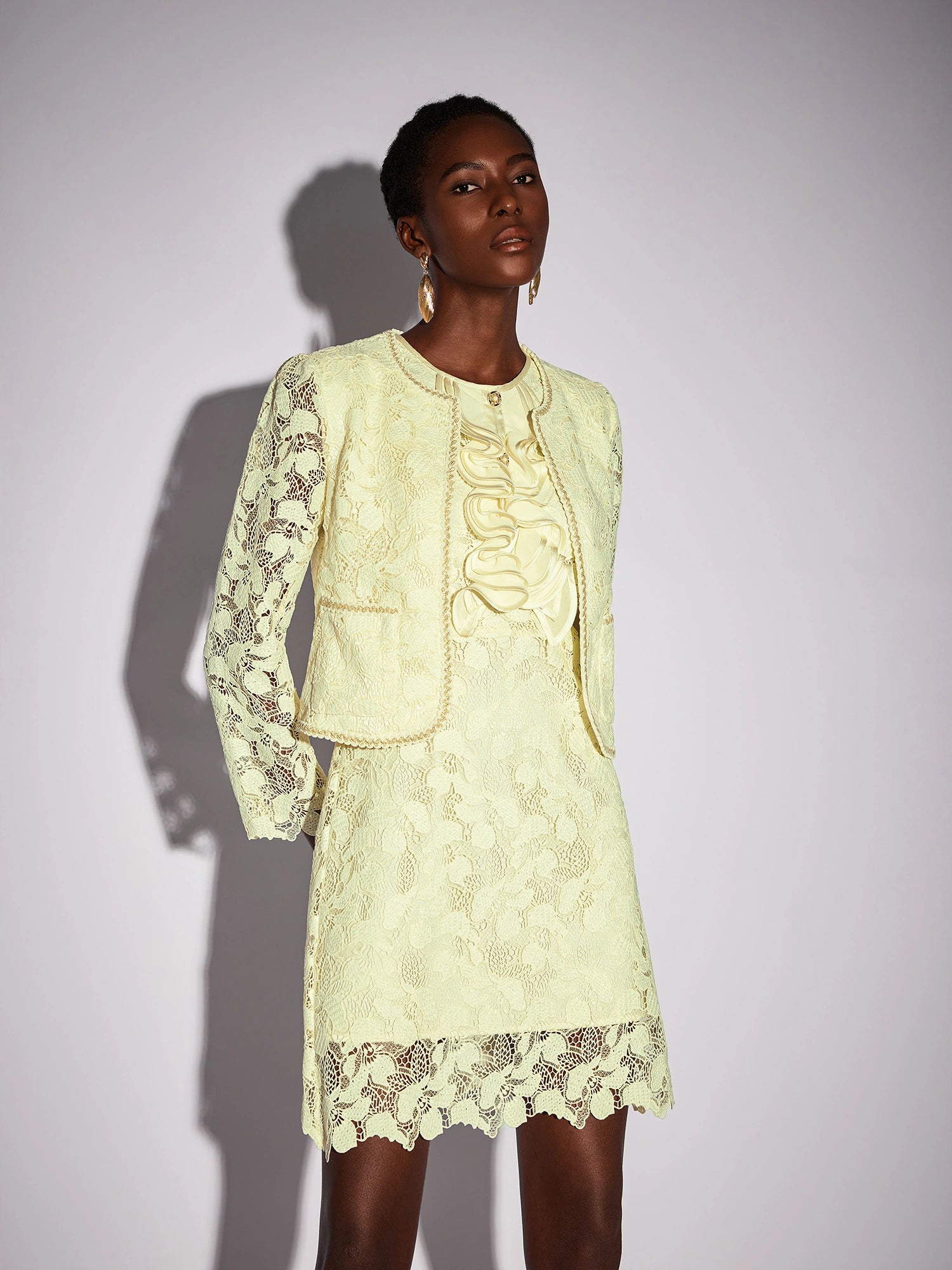 Floral Hollow-Out Two-Piece Outfit with Cover-Up|NOOSGOP