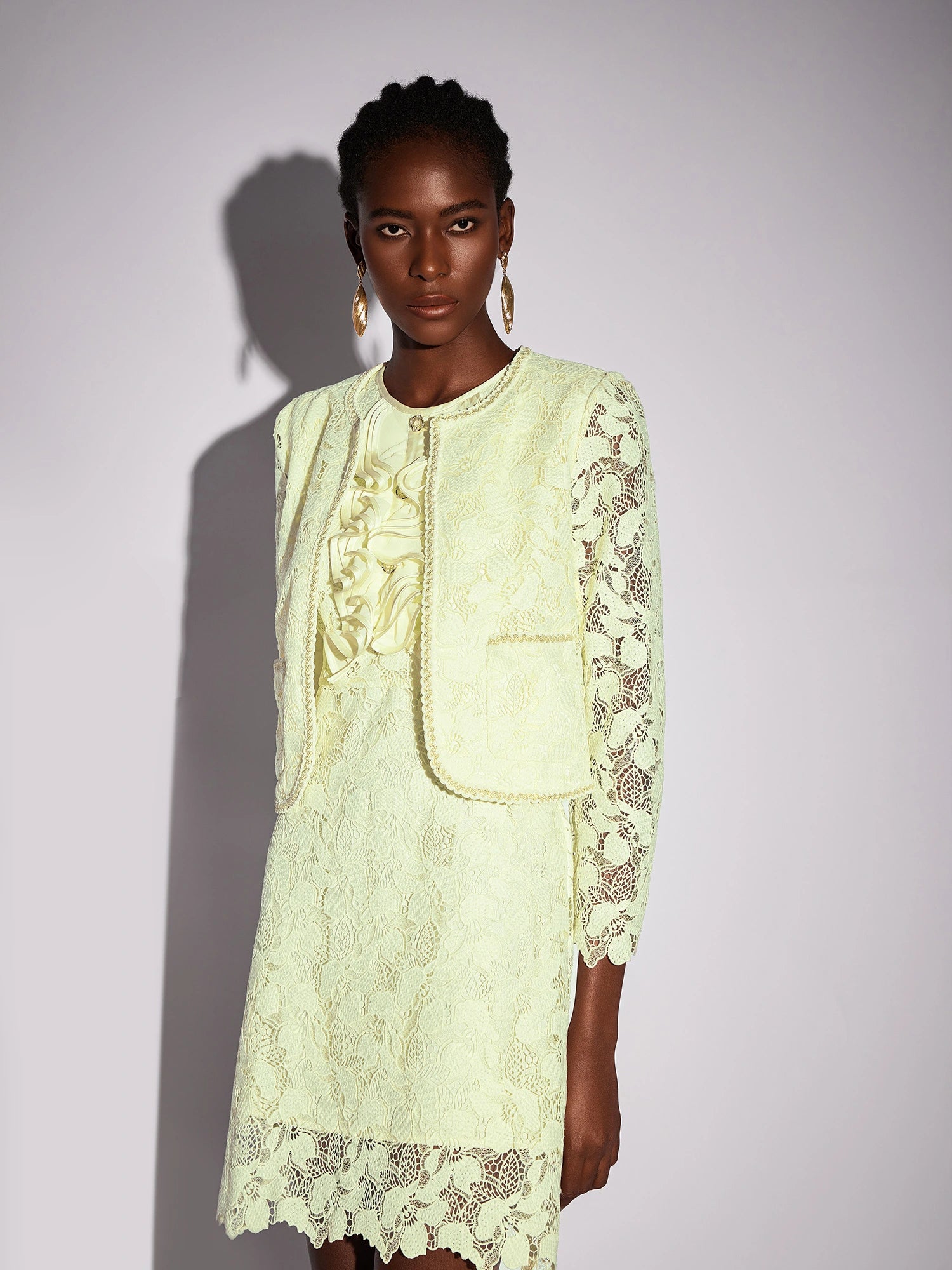 Floral Hollow-Out Two-Piece Outfit with Cover-Up|NOOSGOP