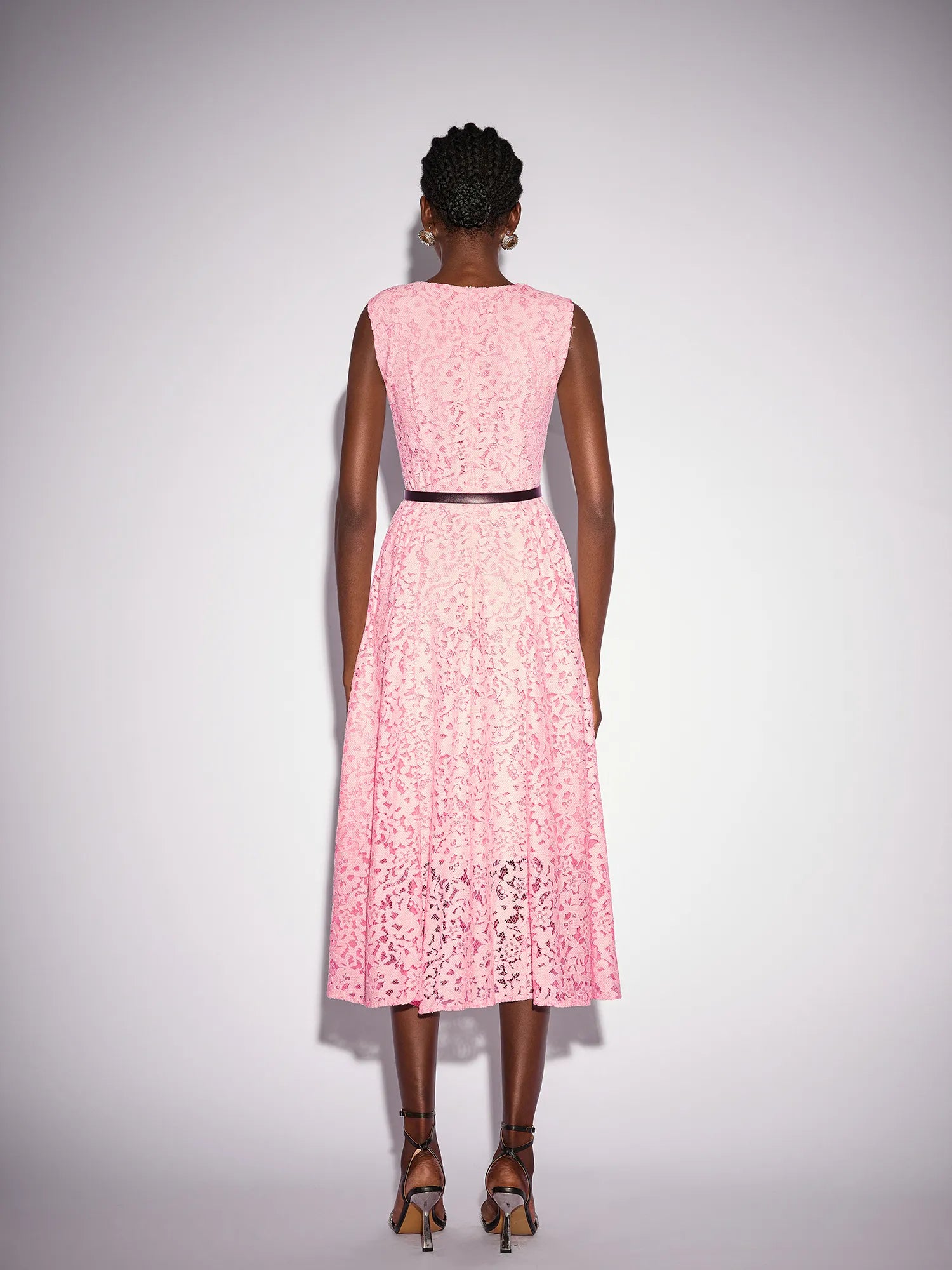 Floral Panel Cutout Sleeveless Midi Dress|NOOSGOP