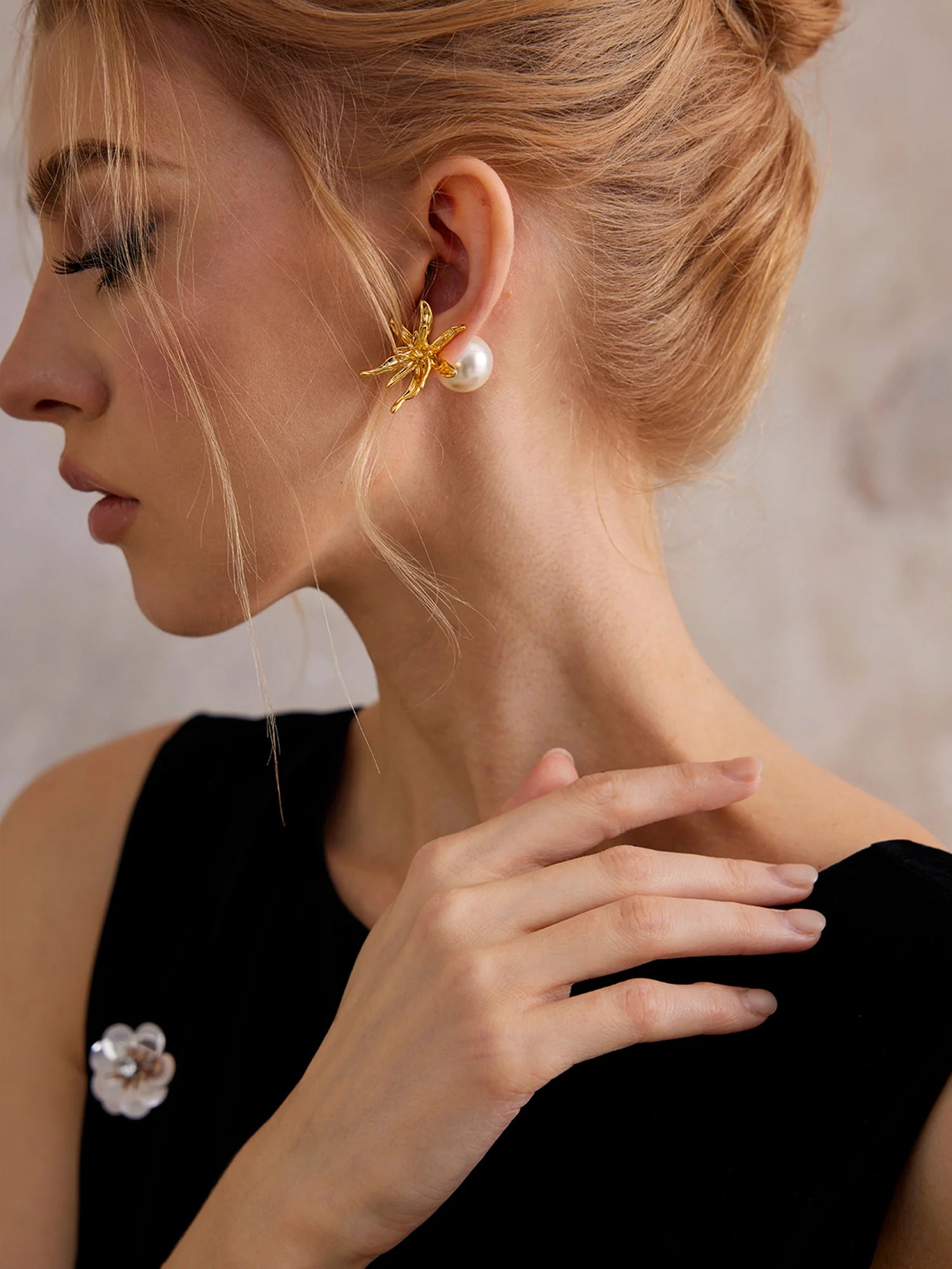 Gold Plated Flower Earrings|NOOSGOP
