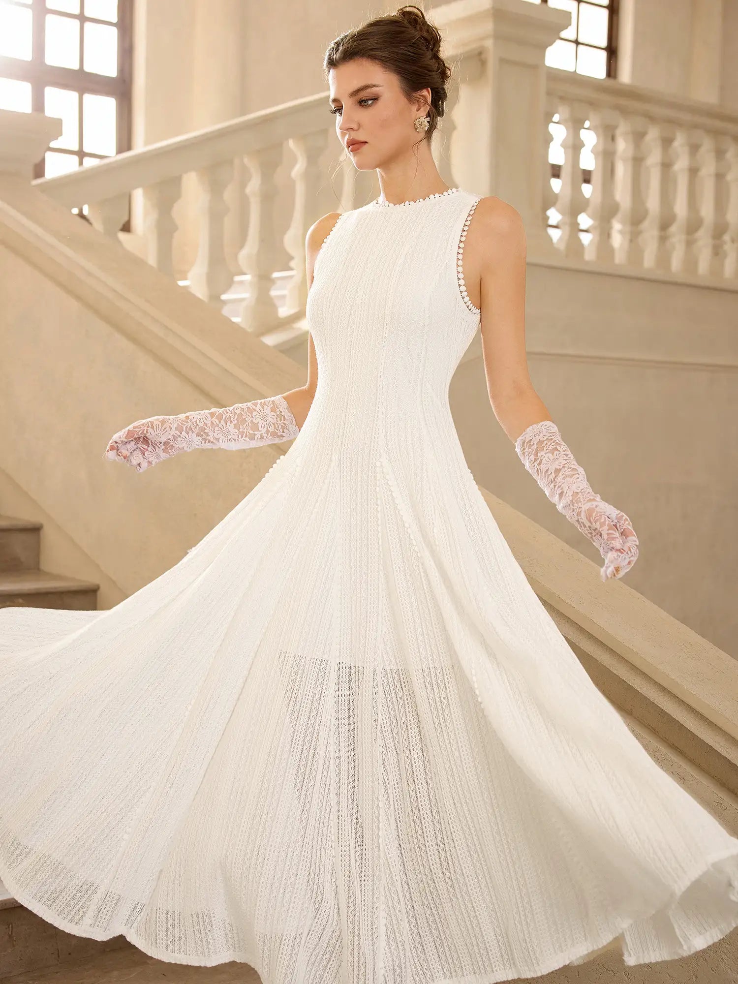 High Waist Sleeveless Maxi Dress|NOOSGOP