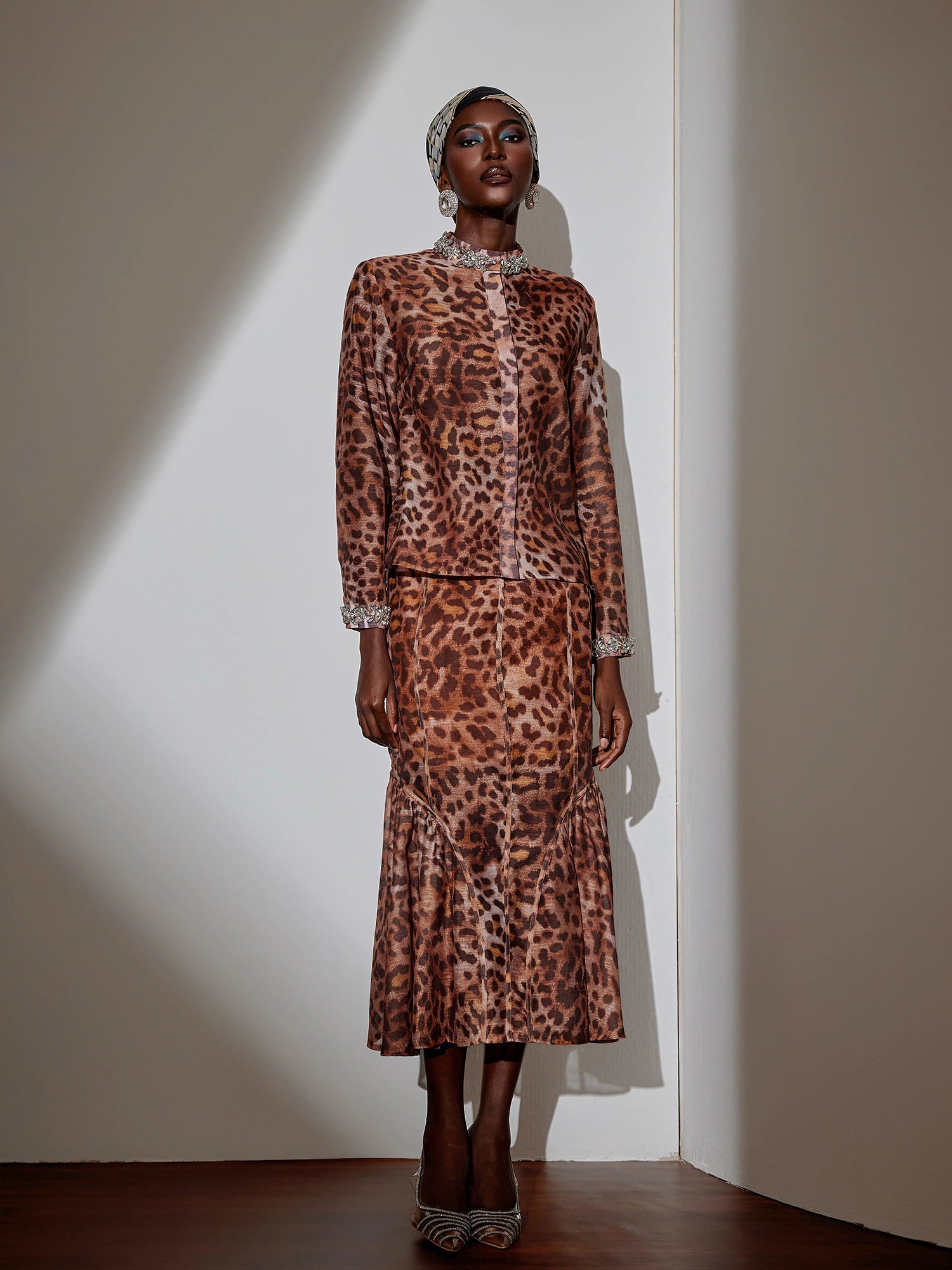 Leopard Print Two-Piece Set|NOOSGOP