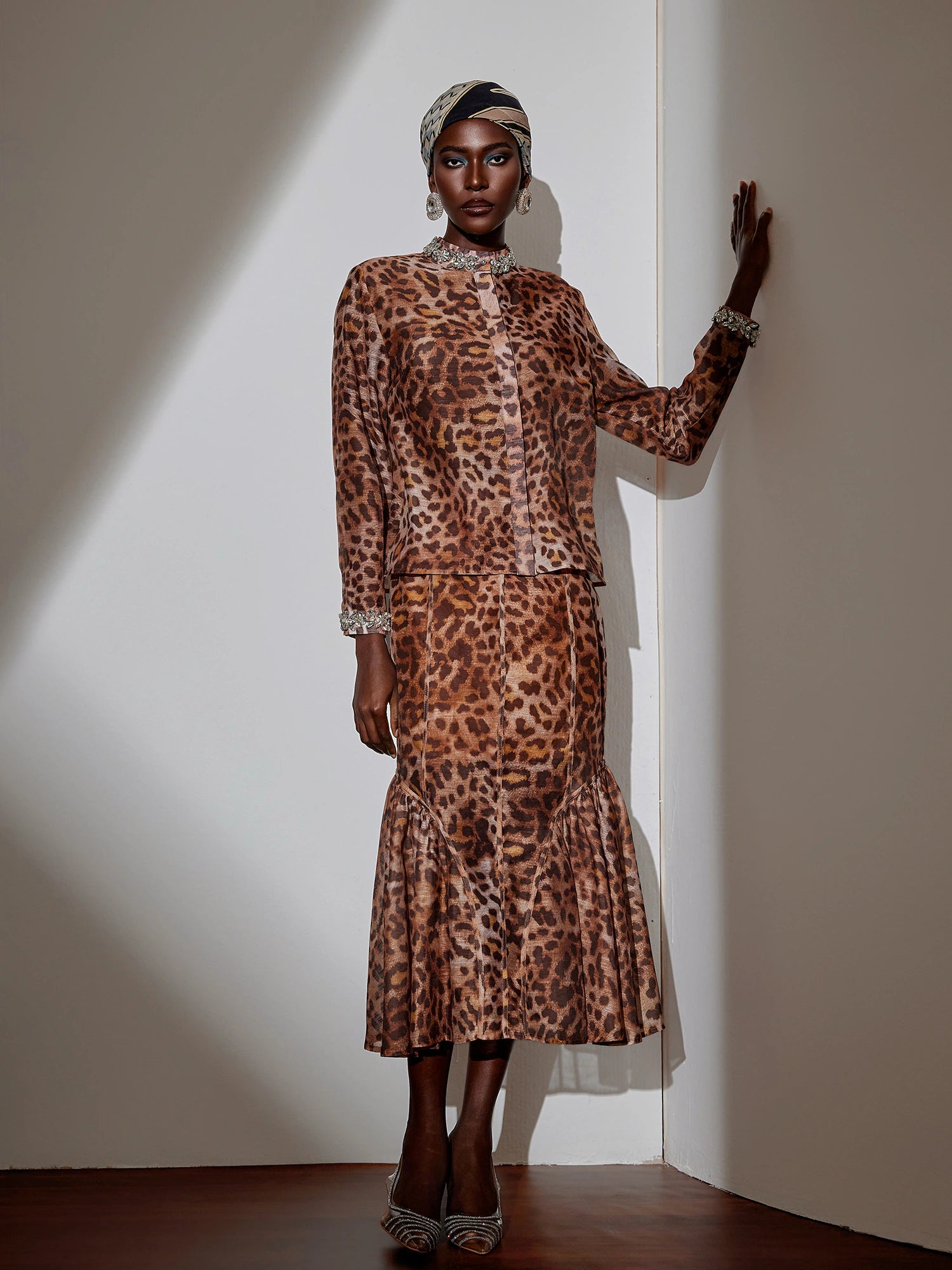Leopard Print Two-Piece Set|NOOSGOP