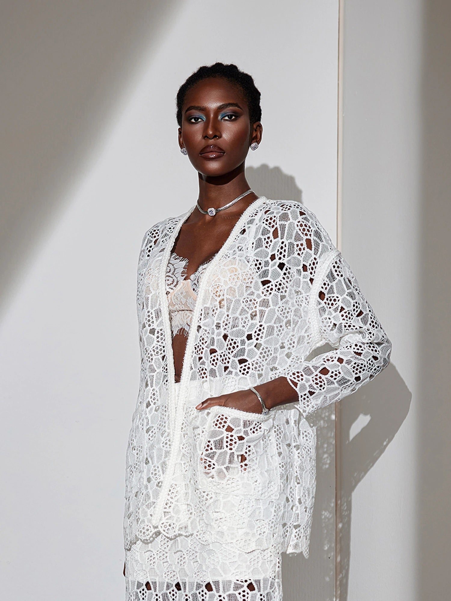 Mesh Cut-Out Jacket|NOOSGOP