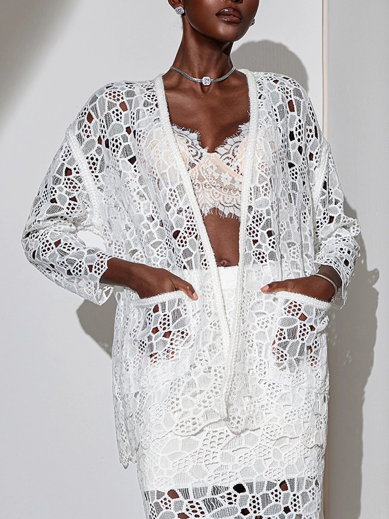 Mesh Cut-Out Jacket|NOOSGOP