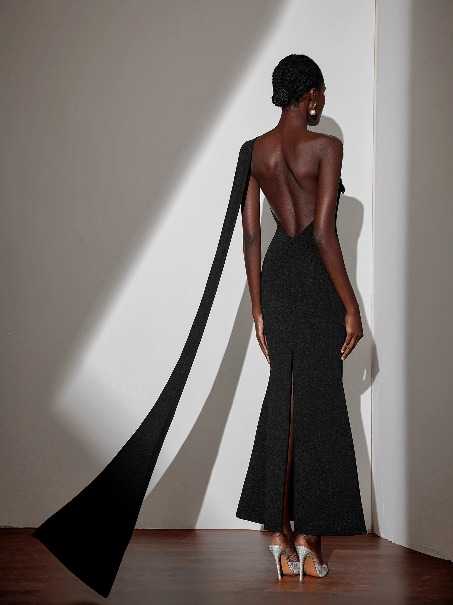 One-Shoulder Tie Strap Floral Maxi Dress|NOOSGOP