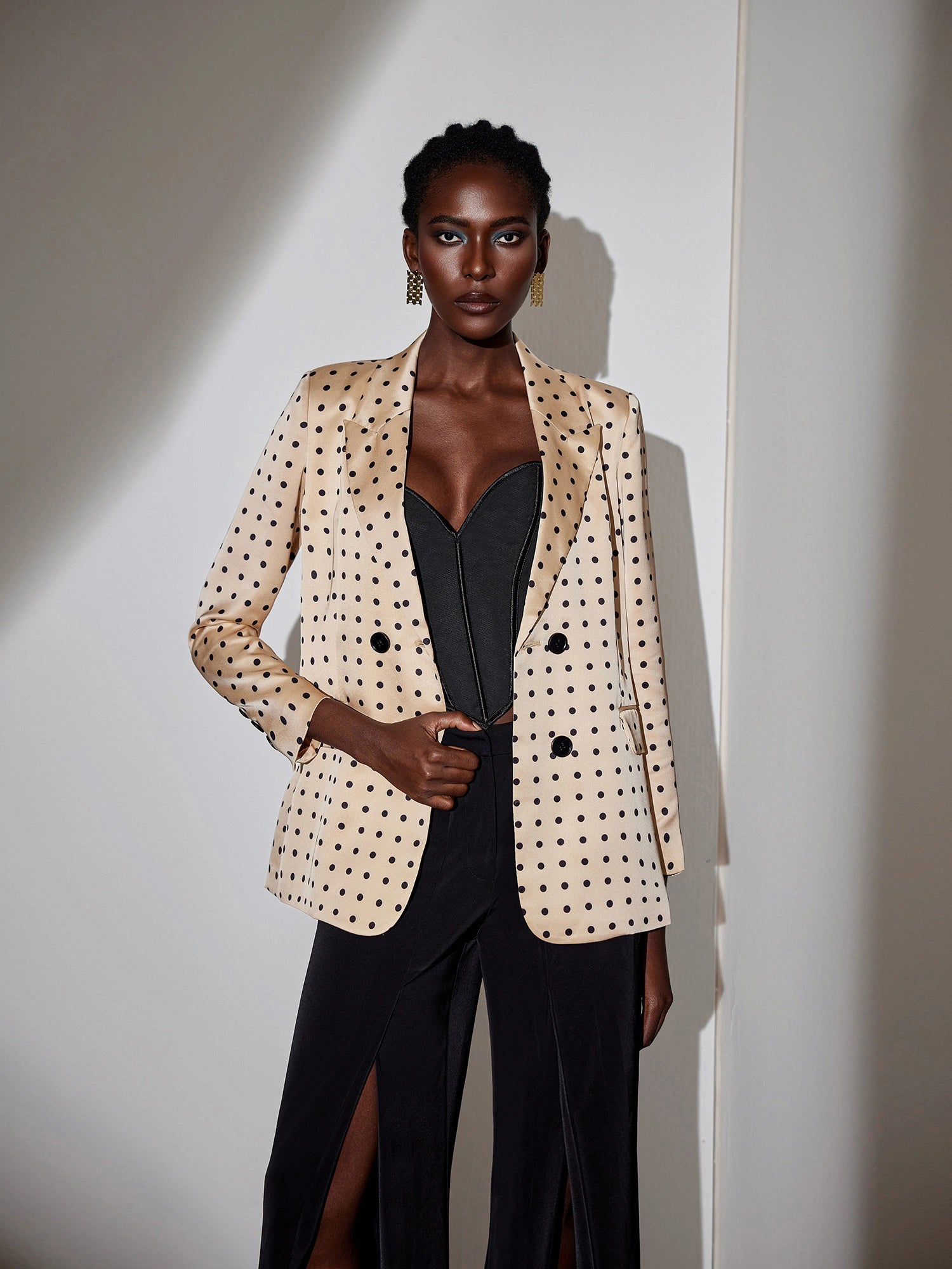 Polka dot suit jacket|NOOSGOP