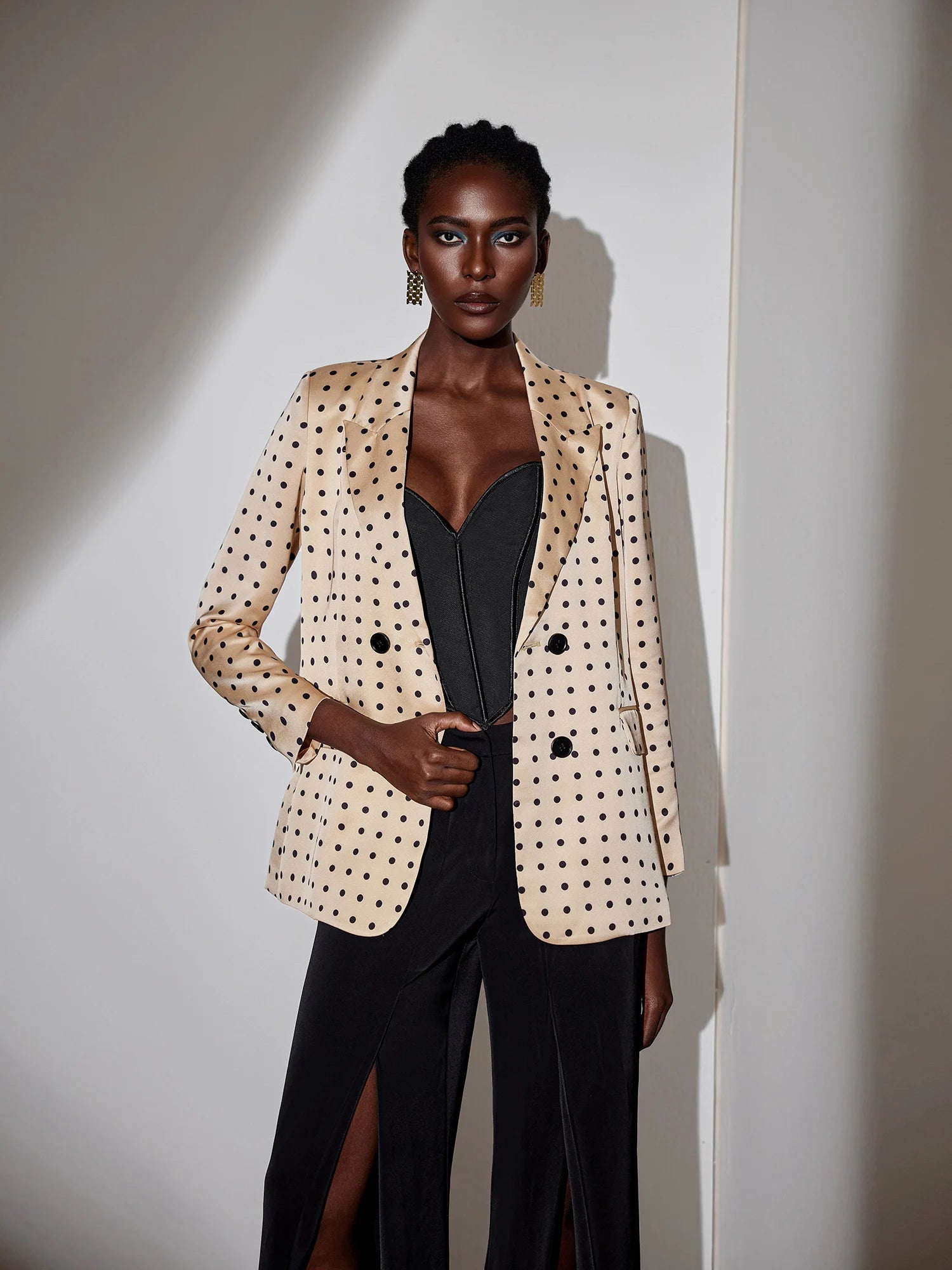 Polka dot suit jacket|NOOSGOP