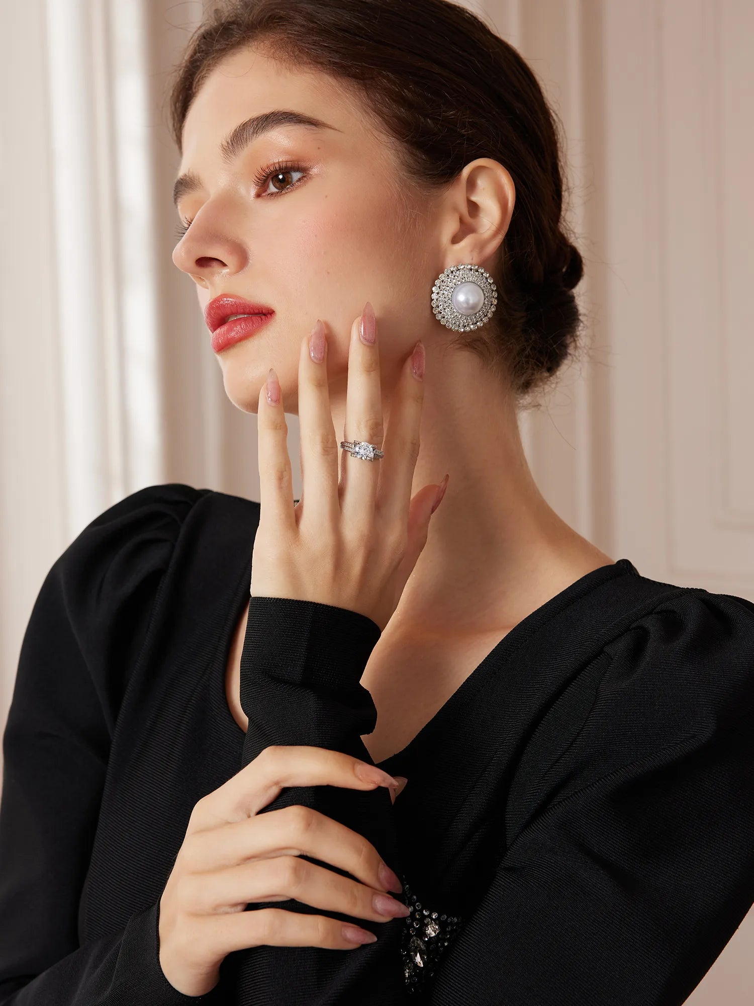 Round Big Stud Earring|NOOSGOP