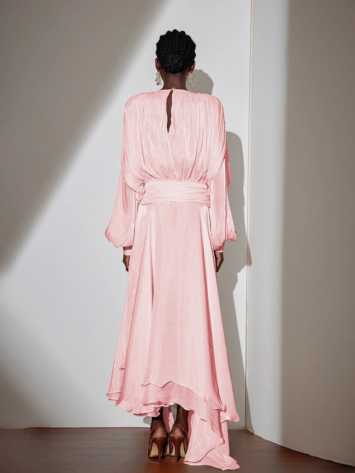 Satin Tie-Strap Maxi Dress|NOOSGOP