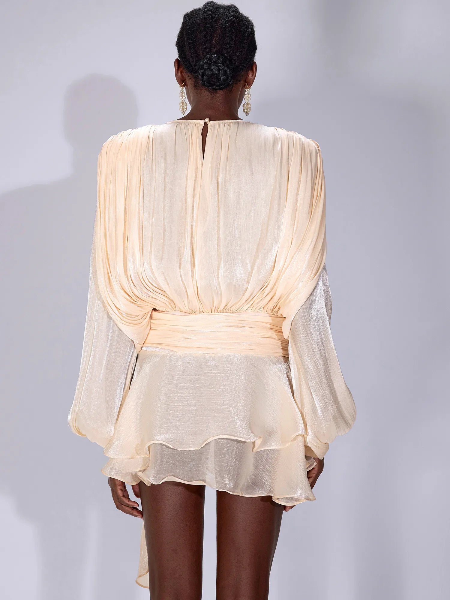 Satin Tie-Strap Mini Dress|NOOSGOP