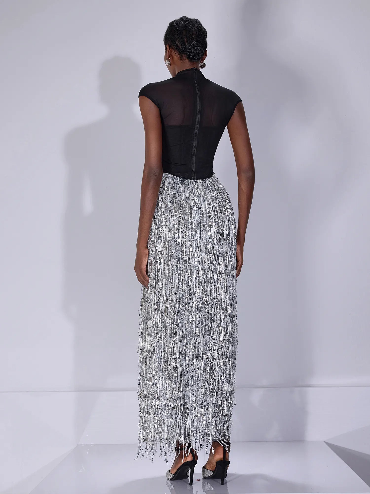 Sequin Tassel Vest Two Set |NOOSGOP