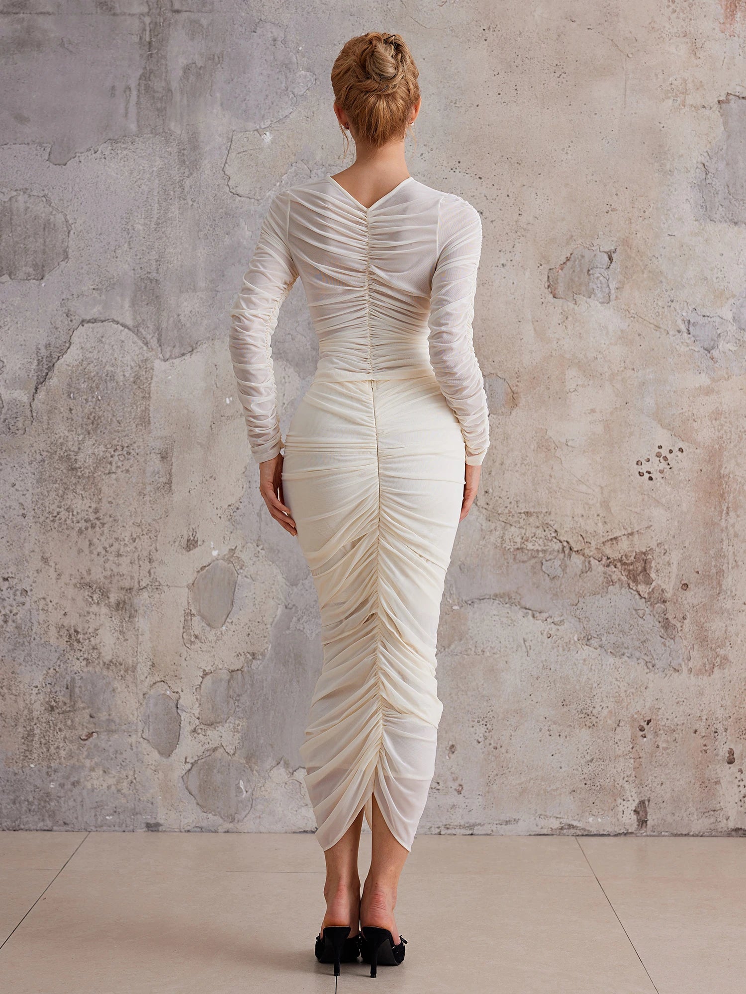 Smocked Bloom-Top & Hip-Hug Skirt Set|NOOSGOP