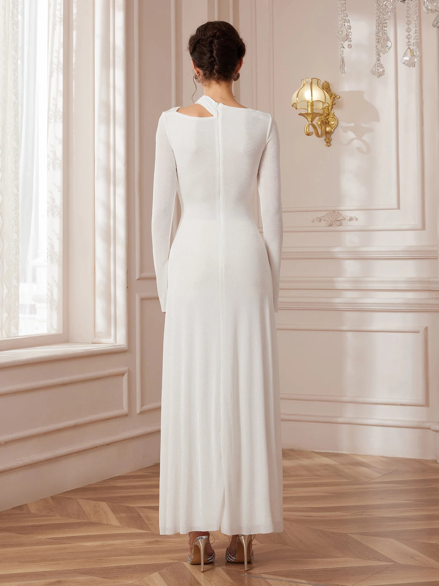 Sovereign Asymmetric Taille Maxi Dress|NOOSGOP