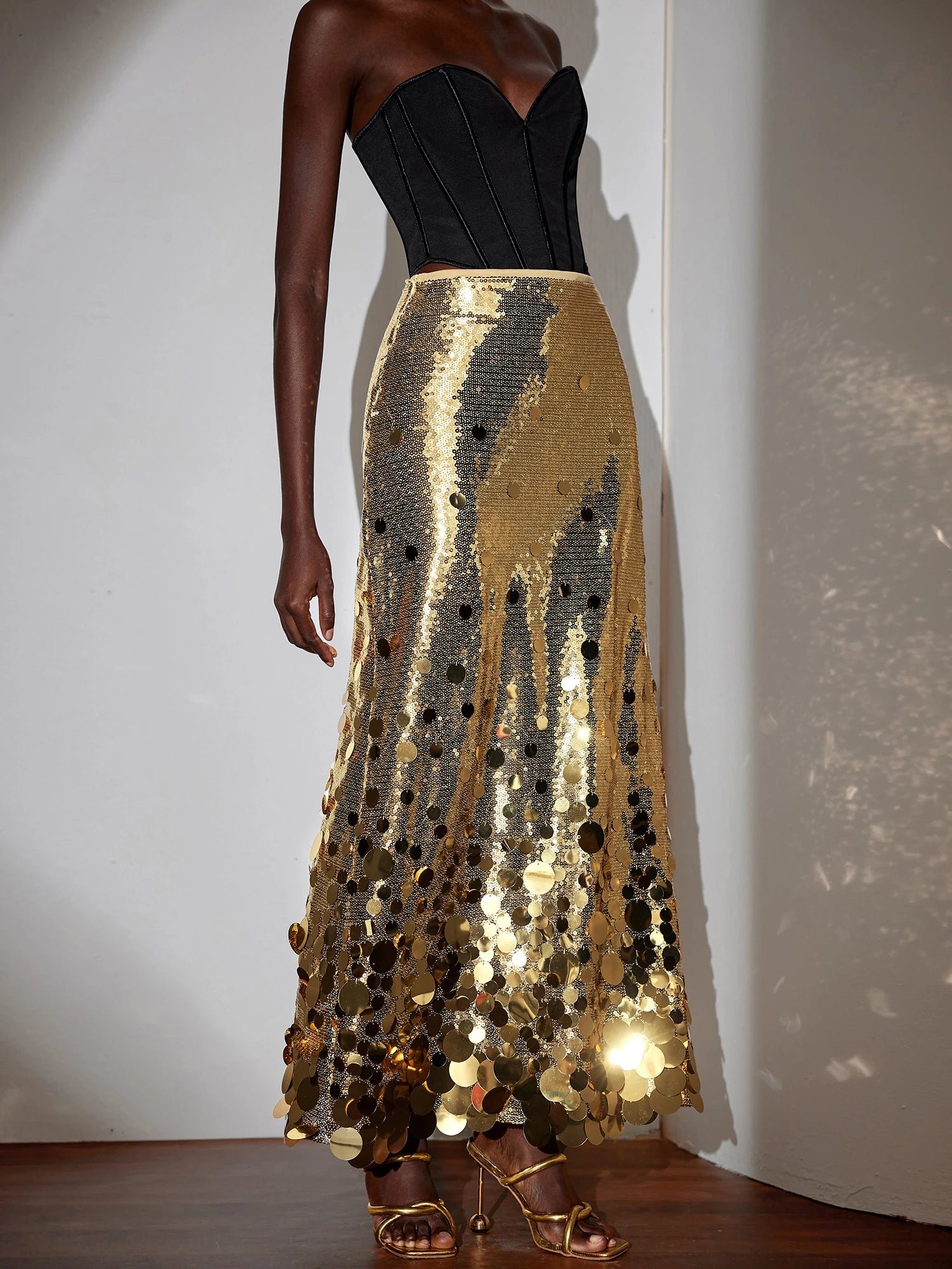 Glamorous Cape Shoulder Ruched Maxi Dress|NOOSGOP