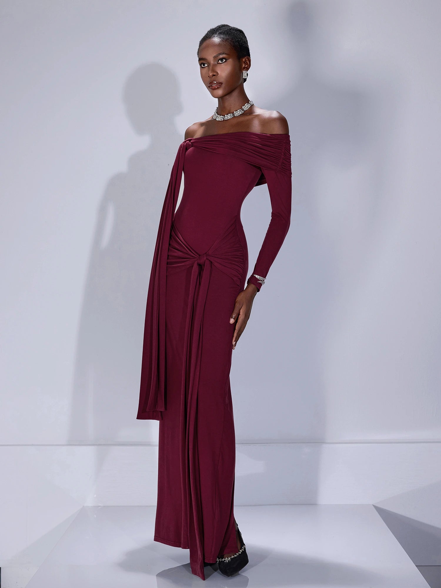 Strapless Bodycon Bandage Maxi Dress|NOOSGOP