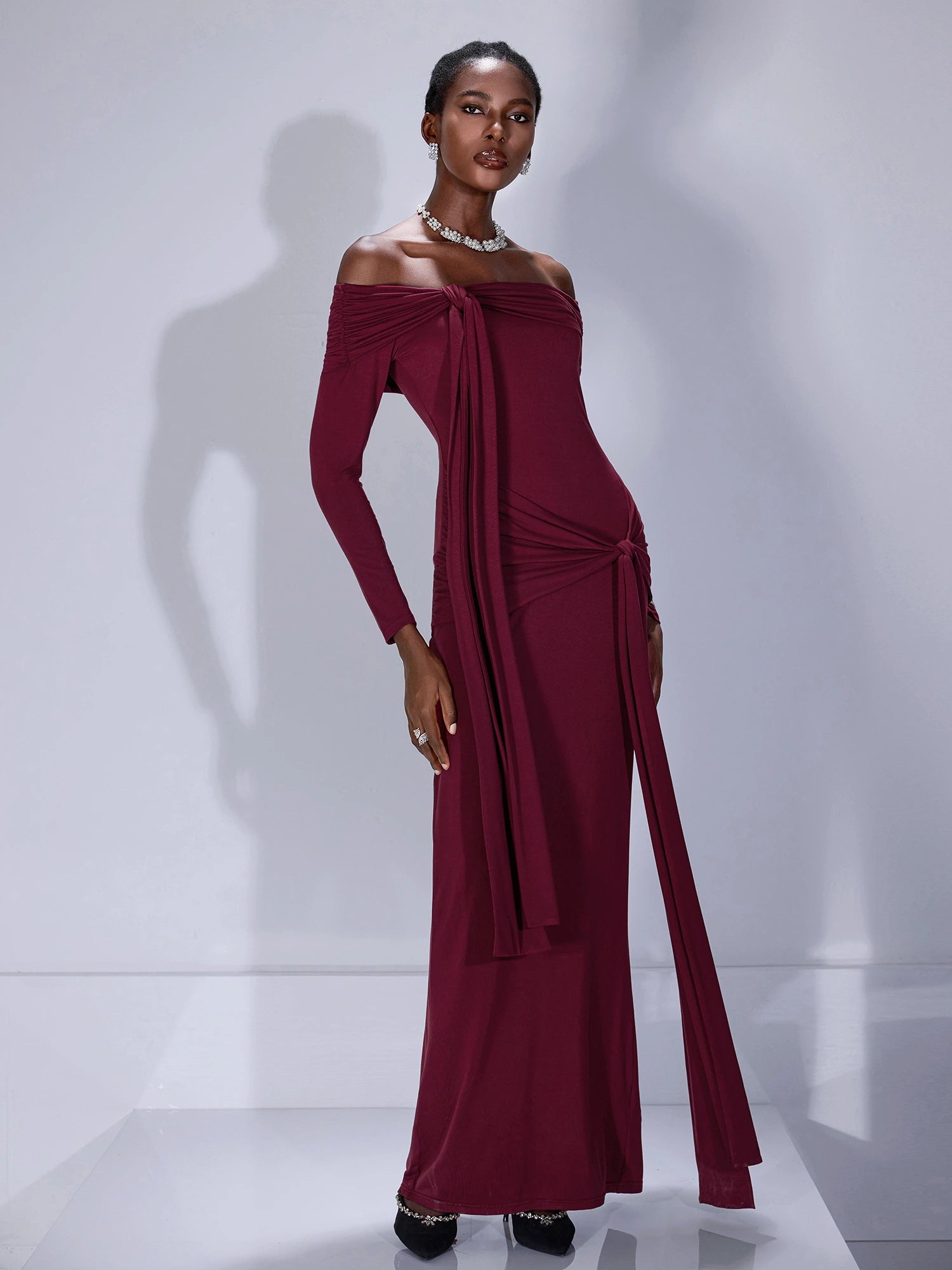 Strapless Bodycon Bandage Maxi Dress|NOOSGOP