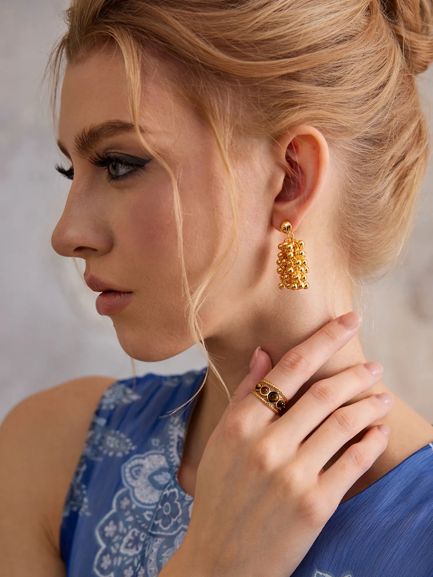 Tiger's Eye Stone Ring|NOOSGOP