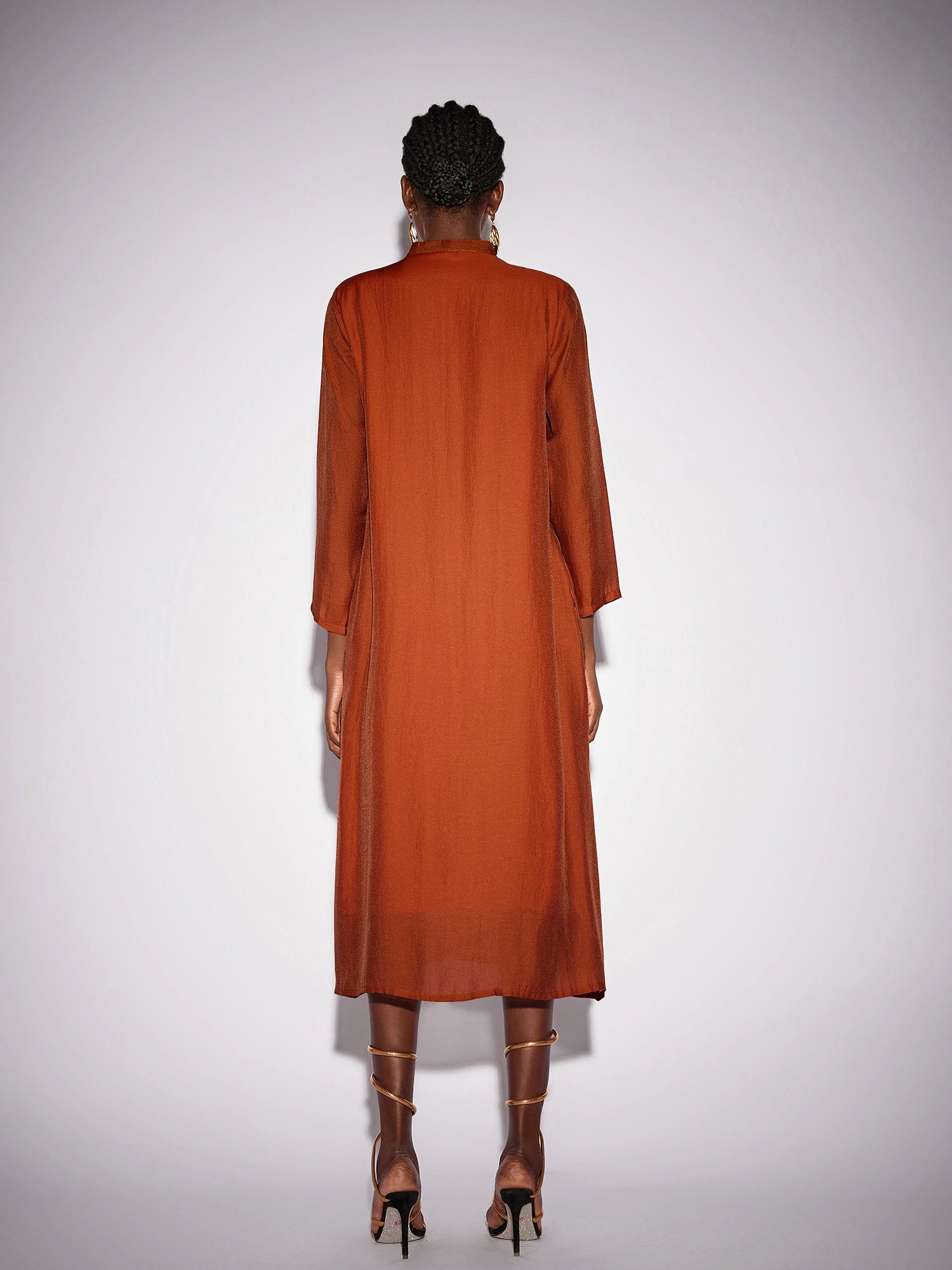 Vintage Embroidered Long Sleeve Loose Maxi Dress|NOOSGOP