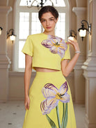 A-Line Skirt & Crop Top Vacation Set​​|NOOSGOP
