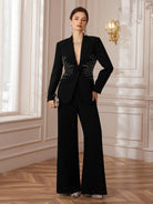 Beaded Blazer & Pant Set|NOOSGOP