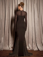 Black Mesh Mermaid Maxi Dress|NOOSGOP