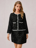 Black Polka Dot Mini Dress|NOOSGOP