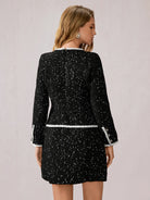 Black Polka Dot Mini Dress|NOOSGOP