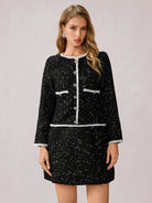 Black Polka Dot Mini Dress|NOOSGOP