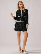 Black Polka Dot Mini Dress|NOOSGOP