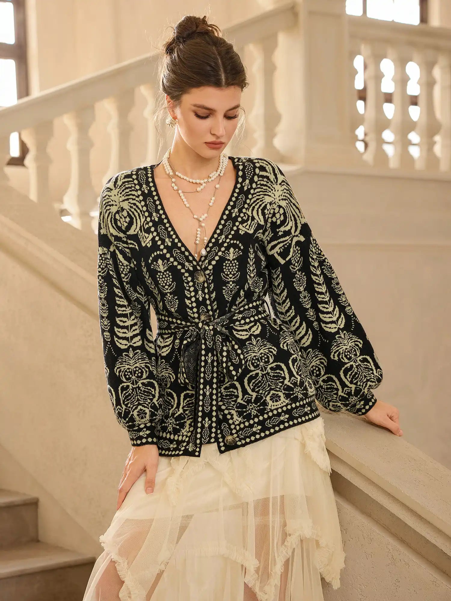 Bohemian Floral Print Tie Top|NOOSGOP