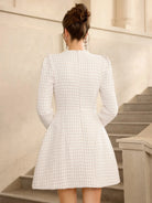 Butterfly Mesh Grid Mini Dress|NOOSGOP